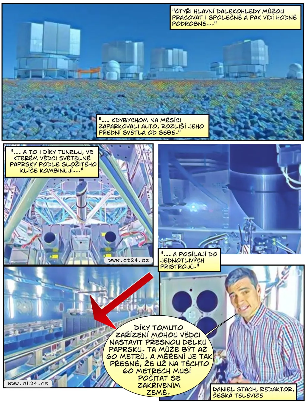 Komiks: V observatoři Pranal zkoumají vědci hvězdy i galaxie