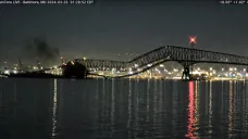 Pád mostu v Baltimoru po nárazu lodi