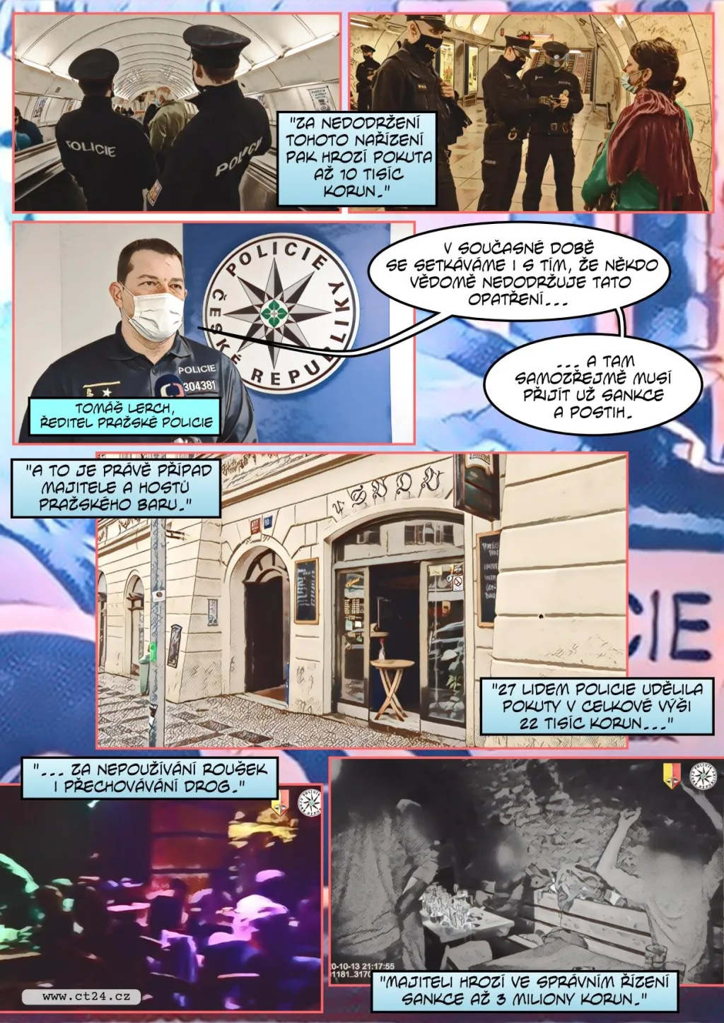 Policie kontroluje dodržování opatření