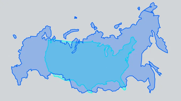 USA a Rusko ve stejném měřítku