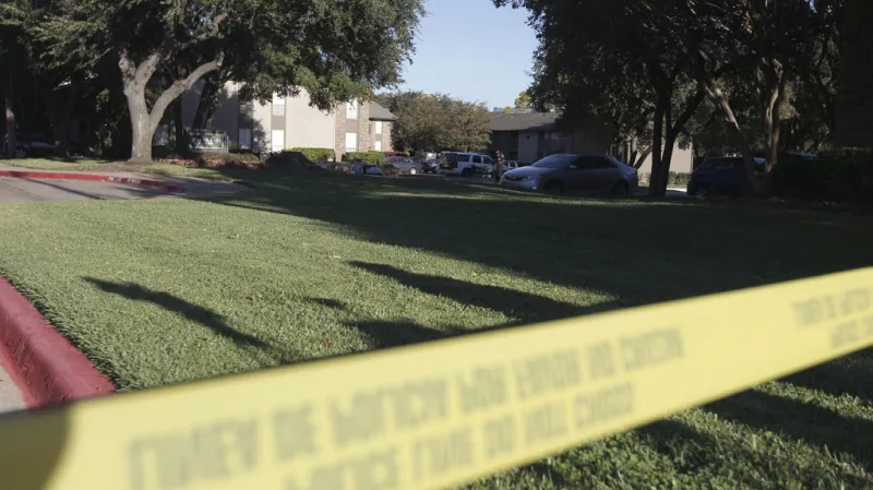 Dům druhé nakažené zdravotnice v dallaském East Bend