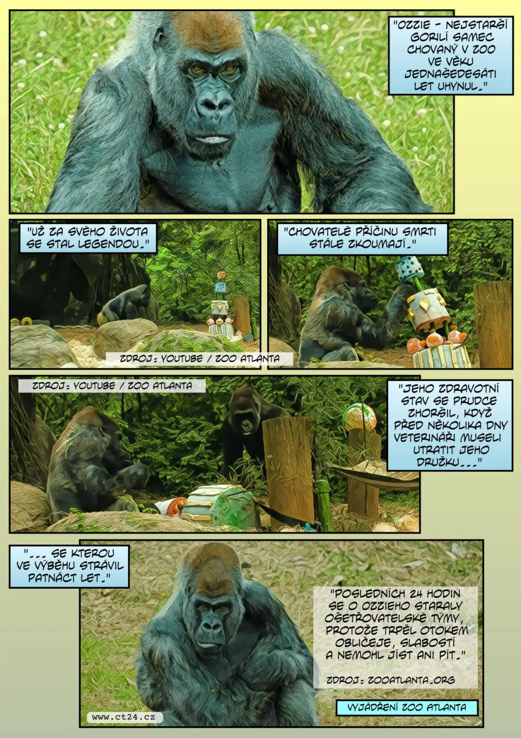 Zvířata v zoo žijí déle