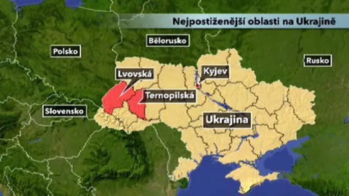 Výskyt chřipky na Ukrajině