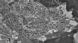 Dvě Prahy: Sídliště Jižní Město se stalo symbolem československých sídlišť. Vlevo je zachycené území na fotografii v roce 1945 a vpravo v roce 1988