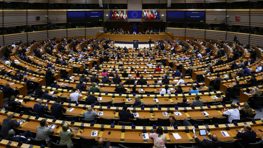 Evropský parlament v Bruselu