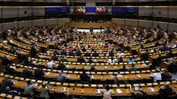 Evropský parlament v Bruselu