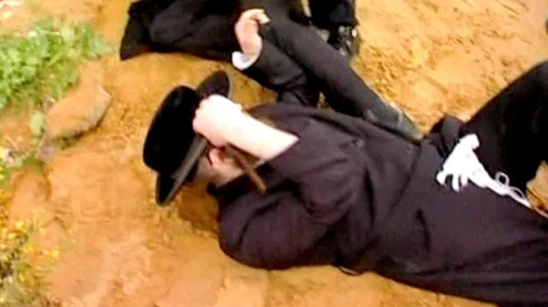 Střet židů s izraelskými policisty