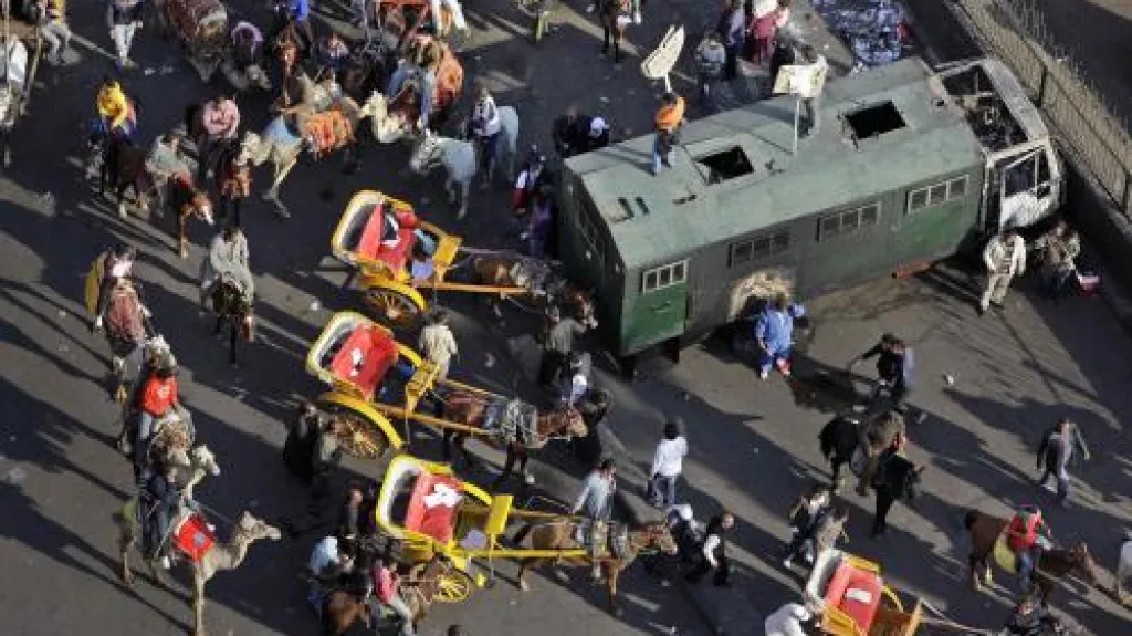 Do egyptských nepokojů se zapojili i provozovatelé bryček