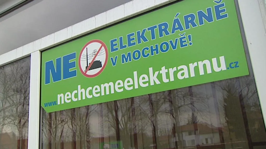 Protesty proti mochovské elektrárně