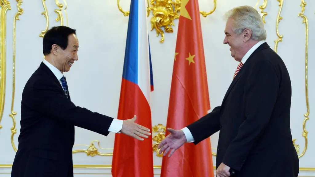 Miloš Zeman se šéfem CEFC Čchanem Čchao-tuo