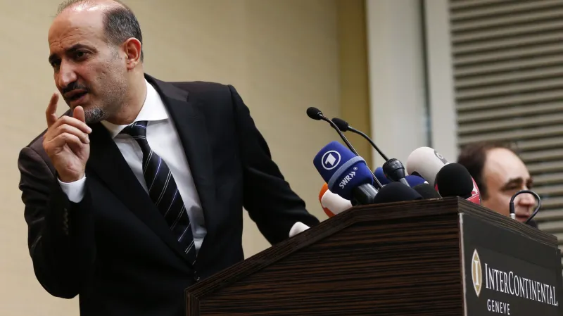 Zástupce syrské opozice Ahmad Džarba