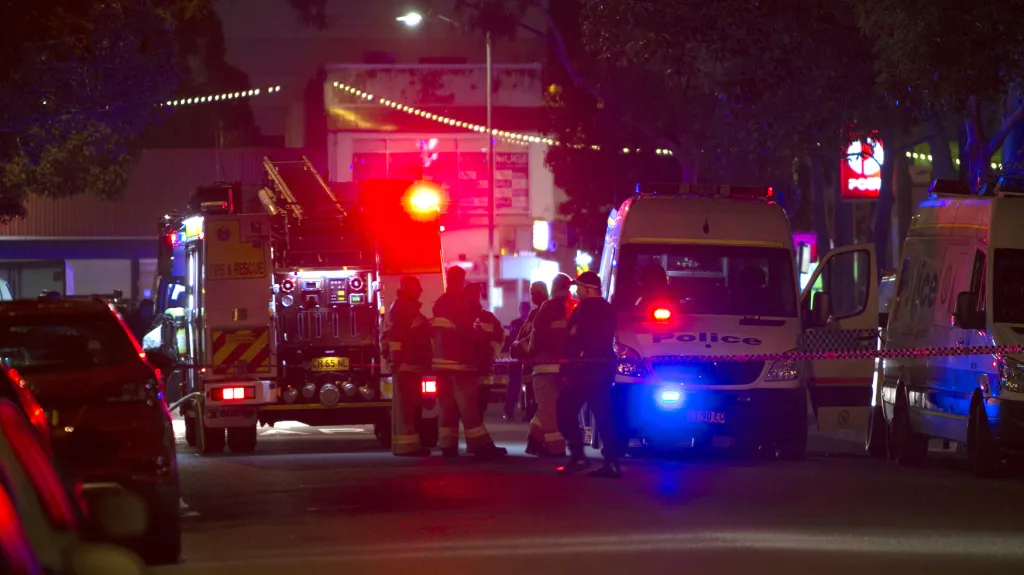 Policie na místě incidentu