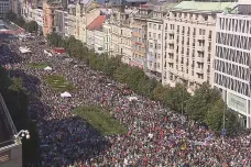 Na Václavském náměstí se protestovalo proti vládě
