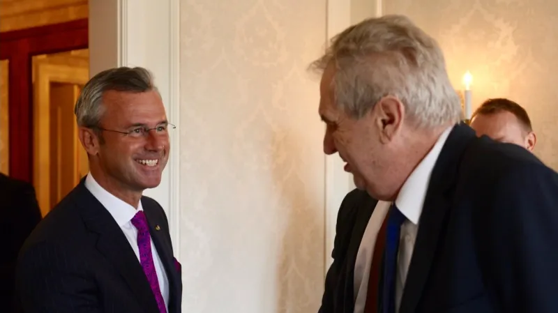 Norbert Hofer a Miloš Zeman