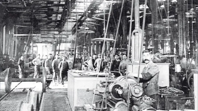 Továrna Le Coq Sportif na přelomu 19. a 20. století