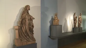 Mistr Kefermarktského oltáře / Socha sedící Panny Marie