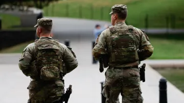 Příslušníci Národní gardy ve Washingtonu