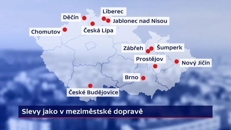 Slevy v MHD jako v meziměstské dopravě (výběr)