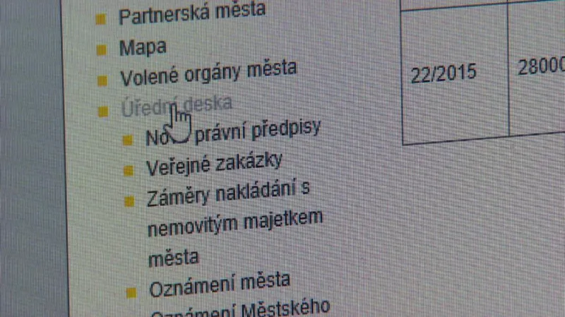 Dokumenty jsou k dohledání v sekci úřední deska