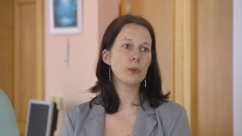 Nová starostka Semil Lena Mlejnková na setkání se zaměstnanci nemocnice