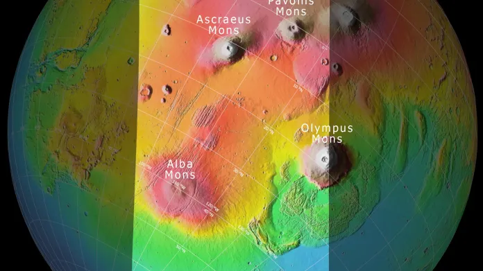 Oblast Tharsis na Marsu