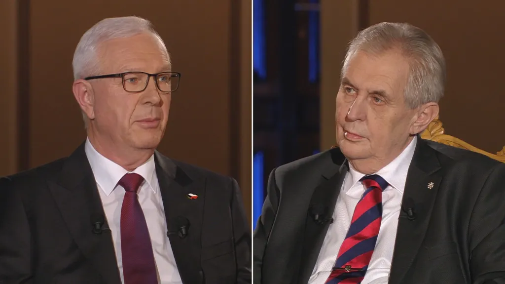 Jiří Drahoš a Miloš Zeman