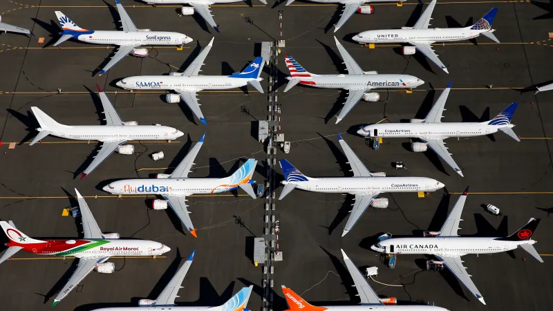 Uzemněné stroje 737 MAX