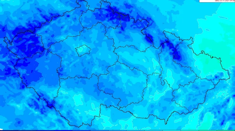 Teplota v úterý ráno