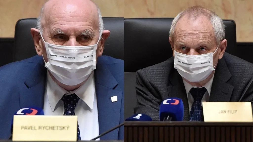 Ústavní soudci Pavel Rychetský a Jan Filip