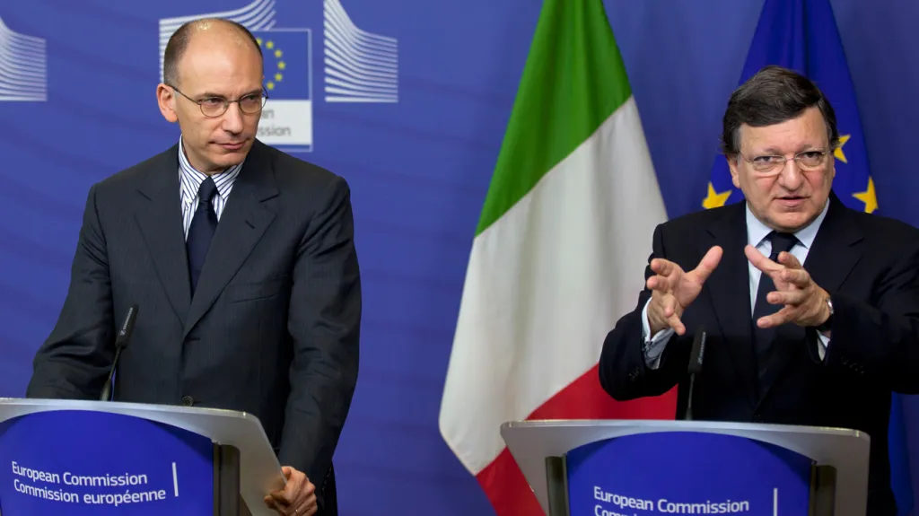 Enrico Letta a José Manuel Barroso