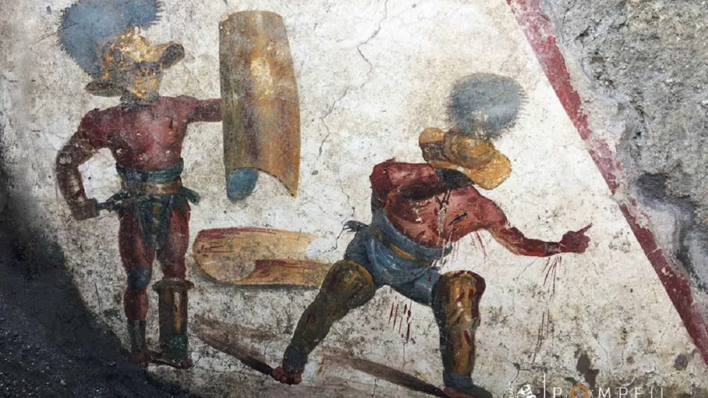 Freska Souboj gladiátorů