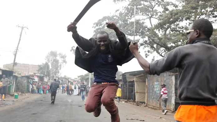 Nepokoje ve slumu v Nairobi