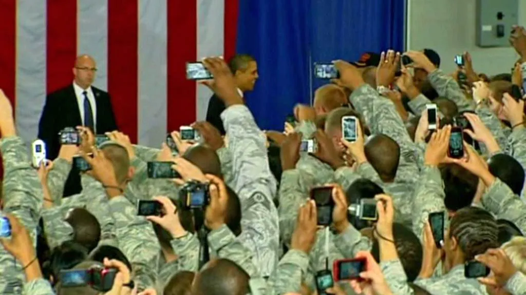 Barack Obama mezi americkými válečnými veterány