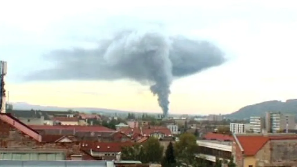 Požár v Prešově