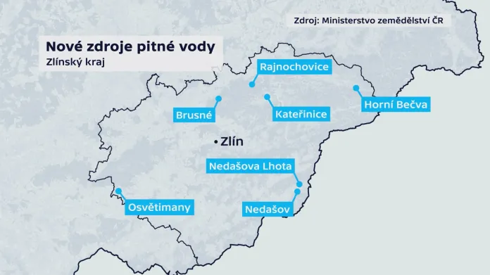 Nové zdroje pitné vody ve Zlínském kraji