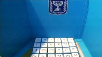 Izraelská volební místnost