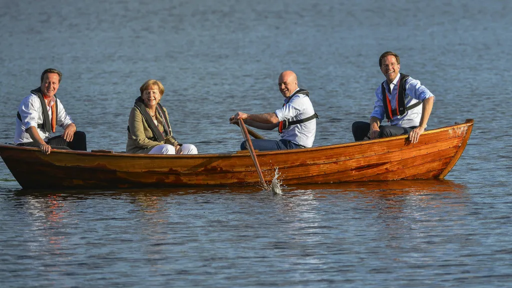 Cameron, Merkelová, Reinfeldt a Rutte se sešli ve Švédsku