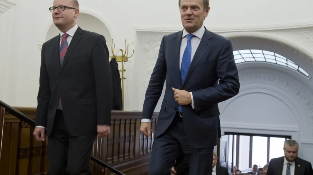 Bohuslav Sobotka a Donald Tusk
