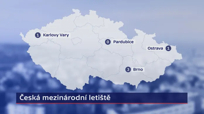 Kolik spojů bude létat z českých mezinárodních letišť mimo Prahu?