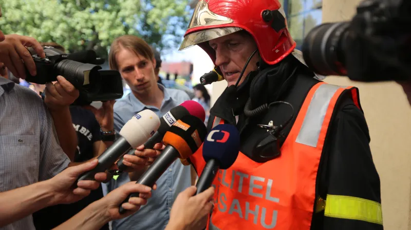 Velitel zásahu ve Studénce