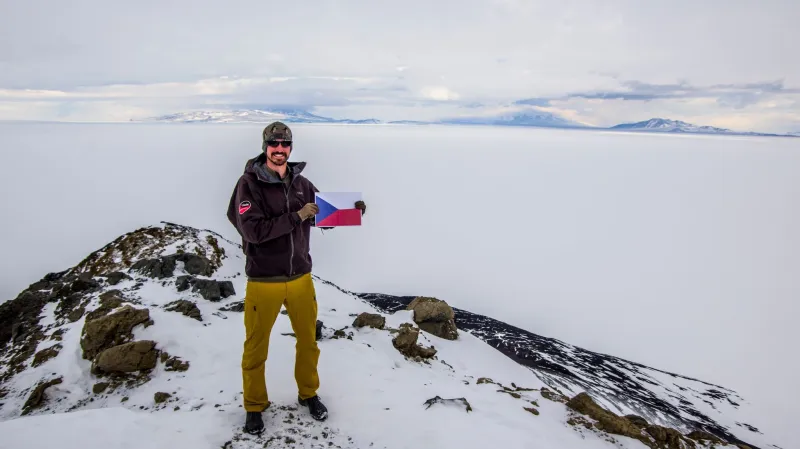 Geograf Martin Lulák na Antarktidě