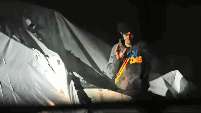 Snímek ze zatýkání Džochara Carnajeva