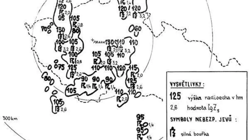 V minulosti se radarová měření překreslovala ručně