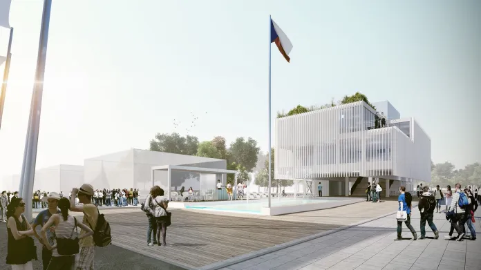 Vizualizace českého pavilonu na Expo 2015