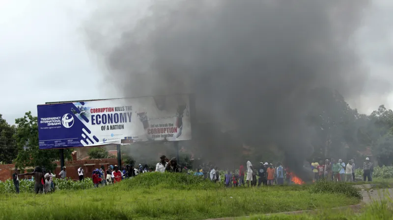Protest v Zimbabwe