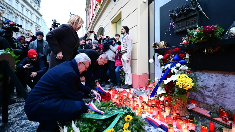 Představitelé hnutí ANO na Národní třídě