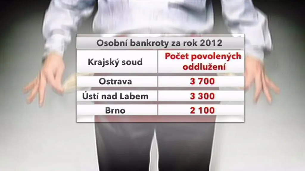 Osobní bankroty za rok 2012