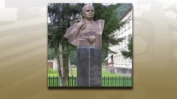 Pomník Ivana Olbrachta v ukrajinské Koločavě