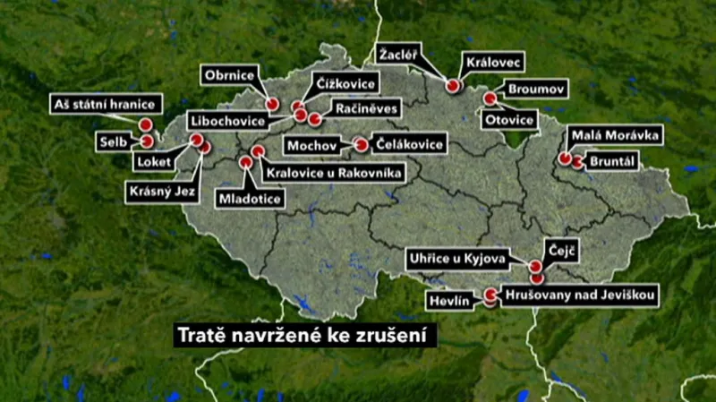 Tratě navržené ke zrušení