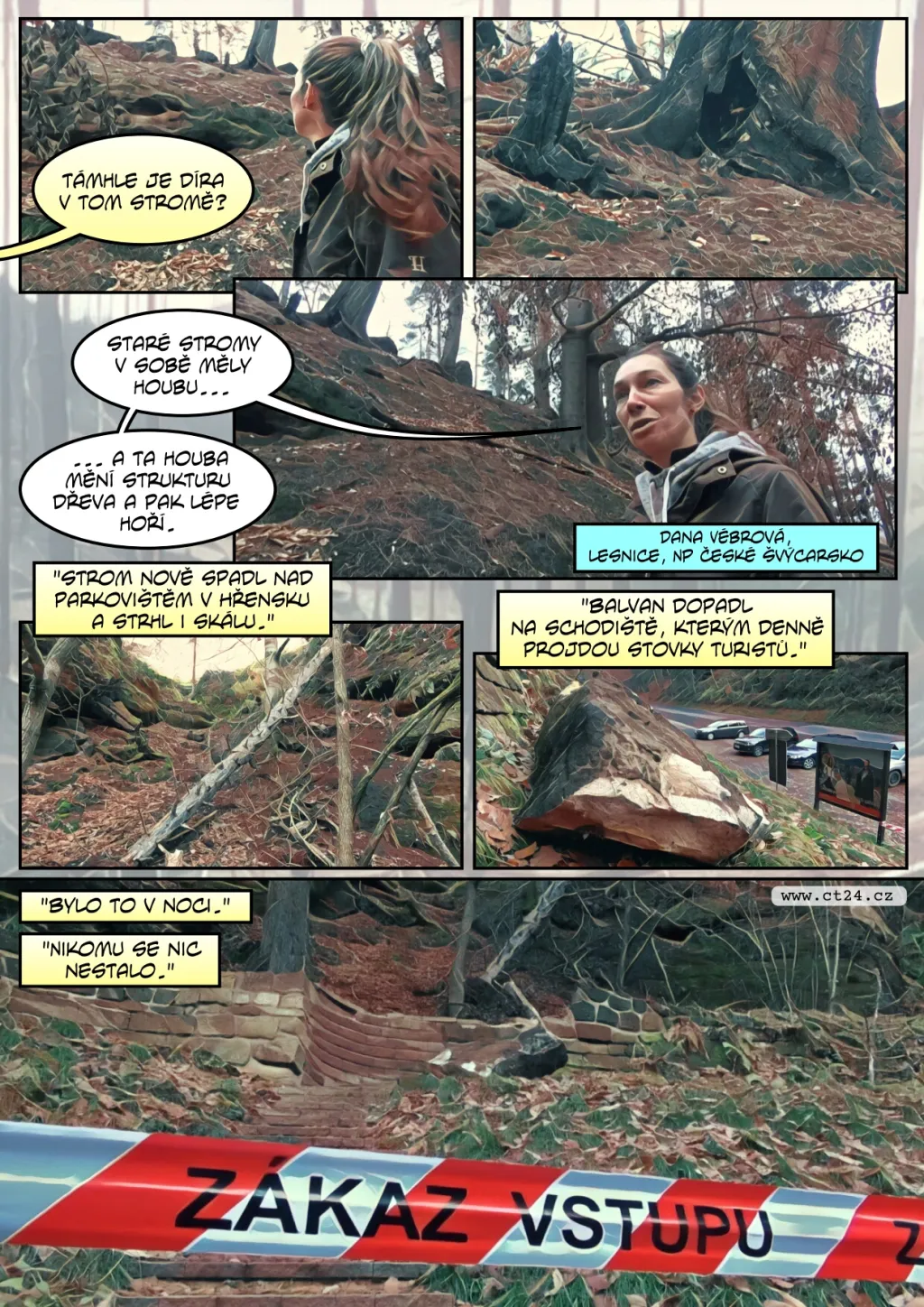 Výzkum na spáleništi v Českém Švýcarsku